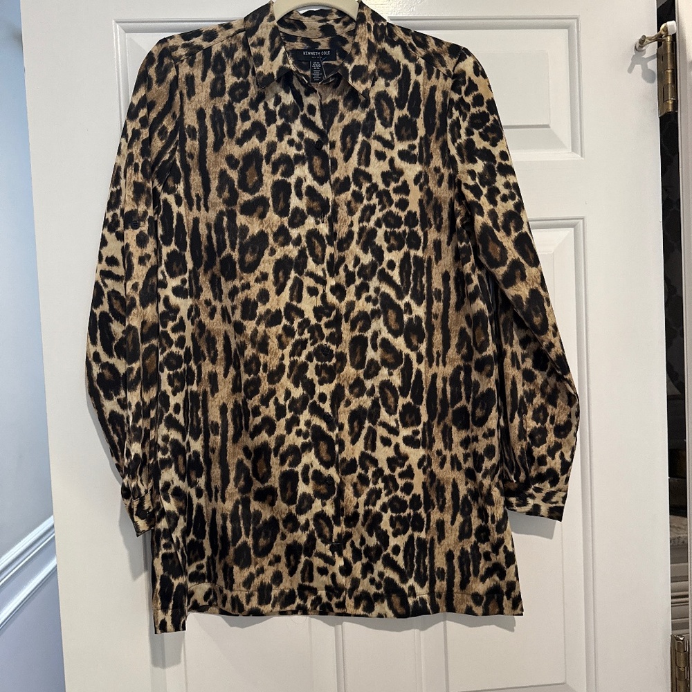 Animal print blouse